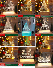 3D Lamp Acrylic LED Night Lights -Christmas  Gift  Home Decor Lamp