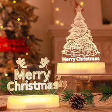 3D Lamp Acrylic LED Night Lights -Christmas  Gift  Home Decor Lamp
