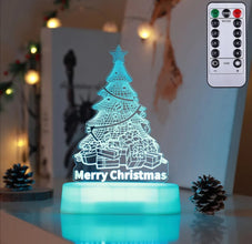 3D Lamp Acrylic LED Night Lights -Christmas  Gift  Home Decor Lamp